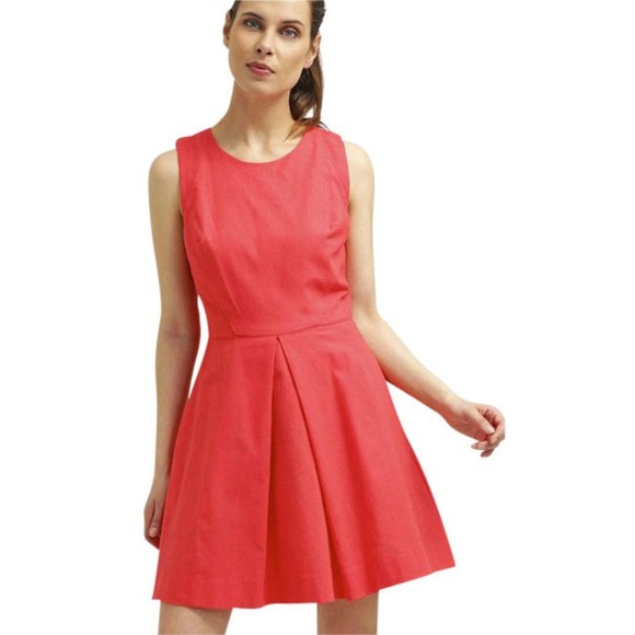 GAP Dresses & Skirts - GAP Fit & Flare Dress Rose Bush Pink Linen Cotton
